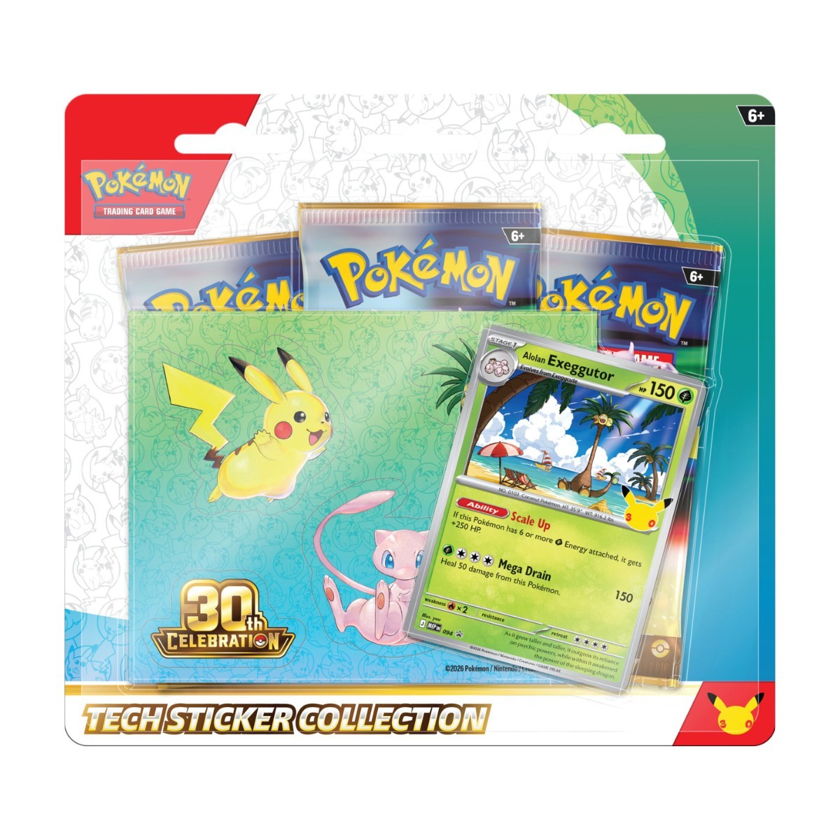 Pokémon TCG: 30th Celebration Tech Sticker Collection